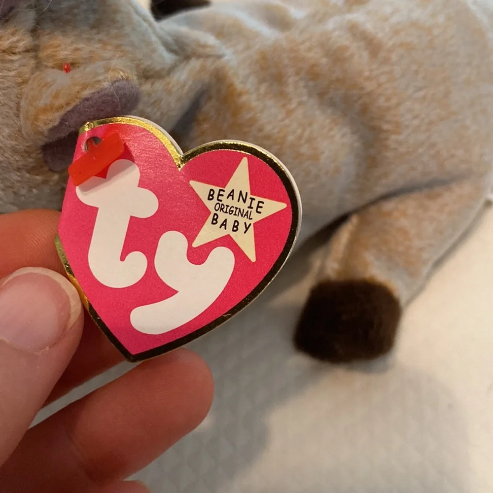 Ty Beanie Baby Brown Tan Goatee Goat Stuffed Animal Collectible Toy with Tag
